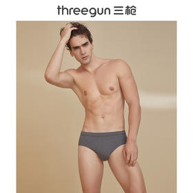Threegun三枪 【舒肤棉】弹力男士三角内裤（1条装）-40793B031