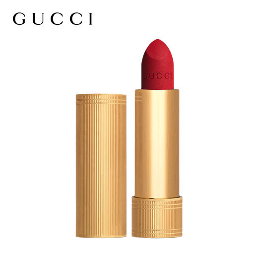 Gucci古驰 倾色系列金管口红3.5g 滋润哑光碎花 商品图0