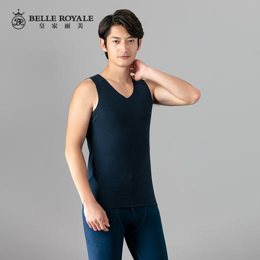 轻薄柔软舒适丝柔棉面料男士保暖背心BNN8175 商品图2