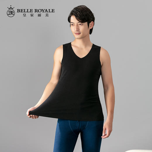 轻薄柔软舒适丝柔棉面料男士保暖背心BNN8175 商品图0