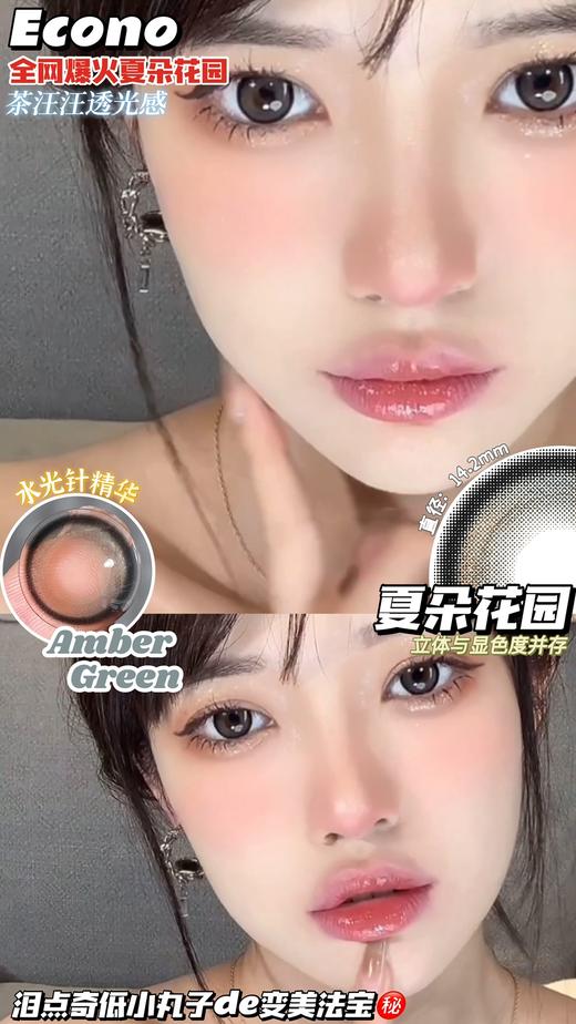 【小红书推荐款】econo，夏朵花园，年抛/直径14.2/着色13.3，168/一副， 268/两副 商品图10