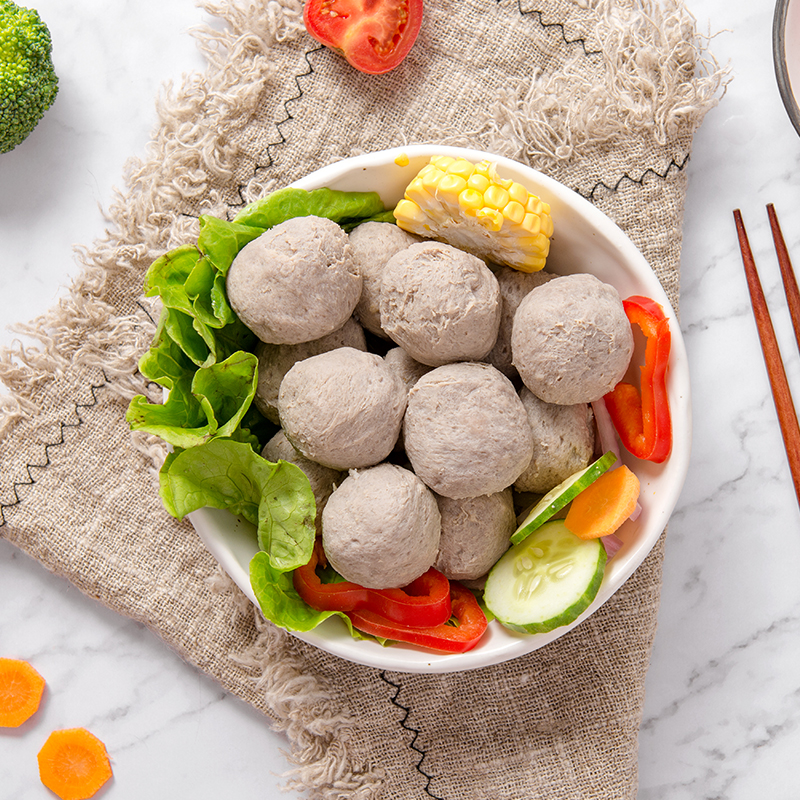 低脂牛肉丸 控盐新配方 潮汕50年手打技艺传承的火锅牛肉丸 250g*4袋【冷藏产品，非质量问题不支持退款】