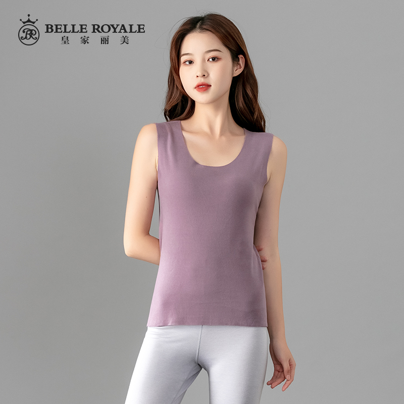 皇家丽美保暖背心女士秋冬无痕内穿坎肩马甲德绒打底衫BNM8176