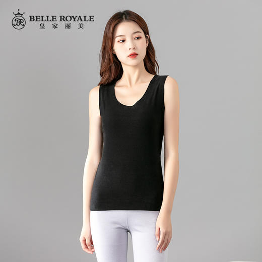 皇家丽美保暖背心女士秋冬无痕内穿坎肩马甲德绒打底衫BNM8176 商品图2