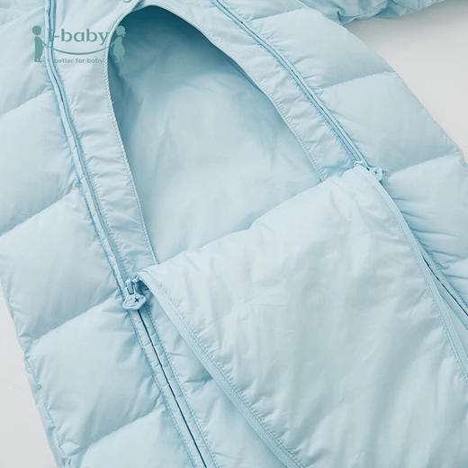 【仅73码银色 199元秒杀】ibaby×outlast太空科技恒温儿童羽绒服  婴幼儿防水保暖连体式羽绒爬服白鹅绒服 商品图4
