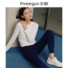 Threegun三枪 【水洗牛仔双层加绒】简约女士靴裤长裤-60838B011