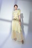 荷言HEYEN 玉人新妆【明星同款】时装周秀场款 鹅黄色真丝混纺梅花织金提花缎+“双兔捧月”造型非遗盘扣+复古泡泡袖+裙身非遗重工苏绣设计”儿童 商品缩略图0