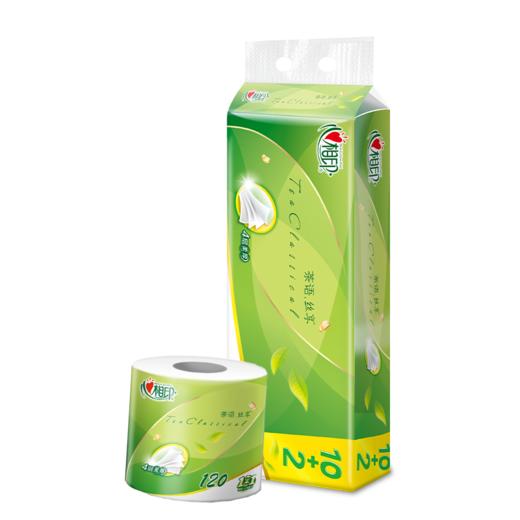 【心相印专区】BT1712 茶语丝享四层卷筒卫生纸12卷*6提（120克/卷） 商品图0