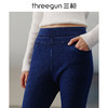 Threegun三枪 【水洗牛仔双层加绒】简约女士靴裤长裤-60838B011 商品缩略图1