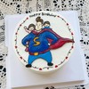 超人粑粑手绘蛋糕： 商品缩略图0