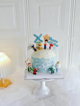 汪汪队儿童蛋糕: