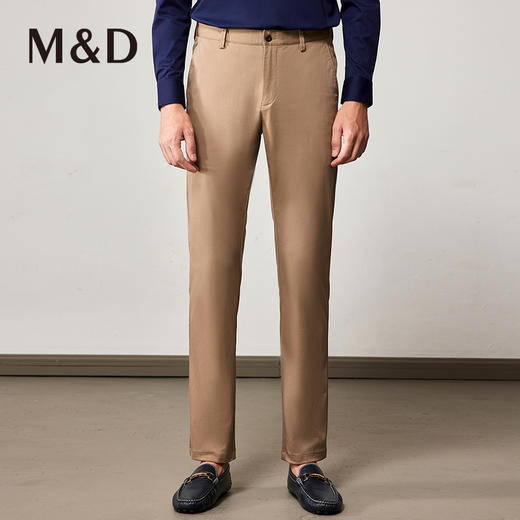 M＆D/名盾棉质裤子男春秋商务休闲直筒修身西裤男士百搭休闲长裤 商品图1