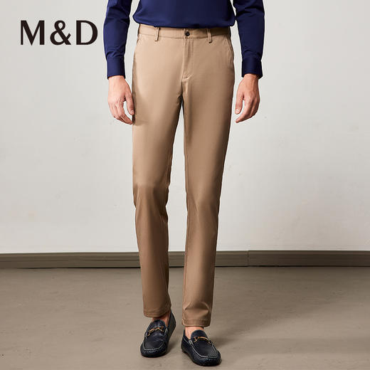 M＆D/名盾棉质裤子男春秋商务休闲直筒修身西裤男士百搭休闲长裤 商品图0