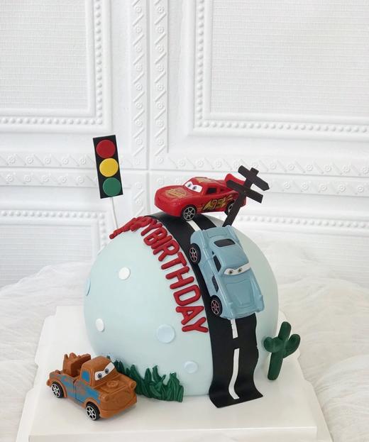 麦坤汽车翻糖轨道球形蛋糕：再大就就不好看了哟 商品图0