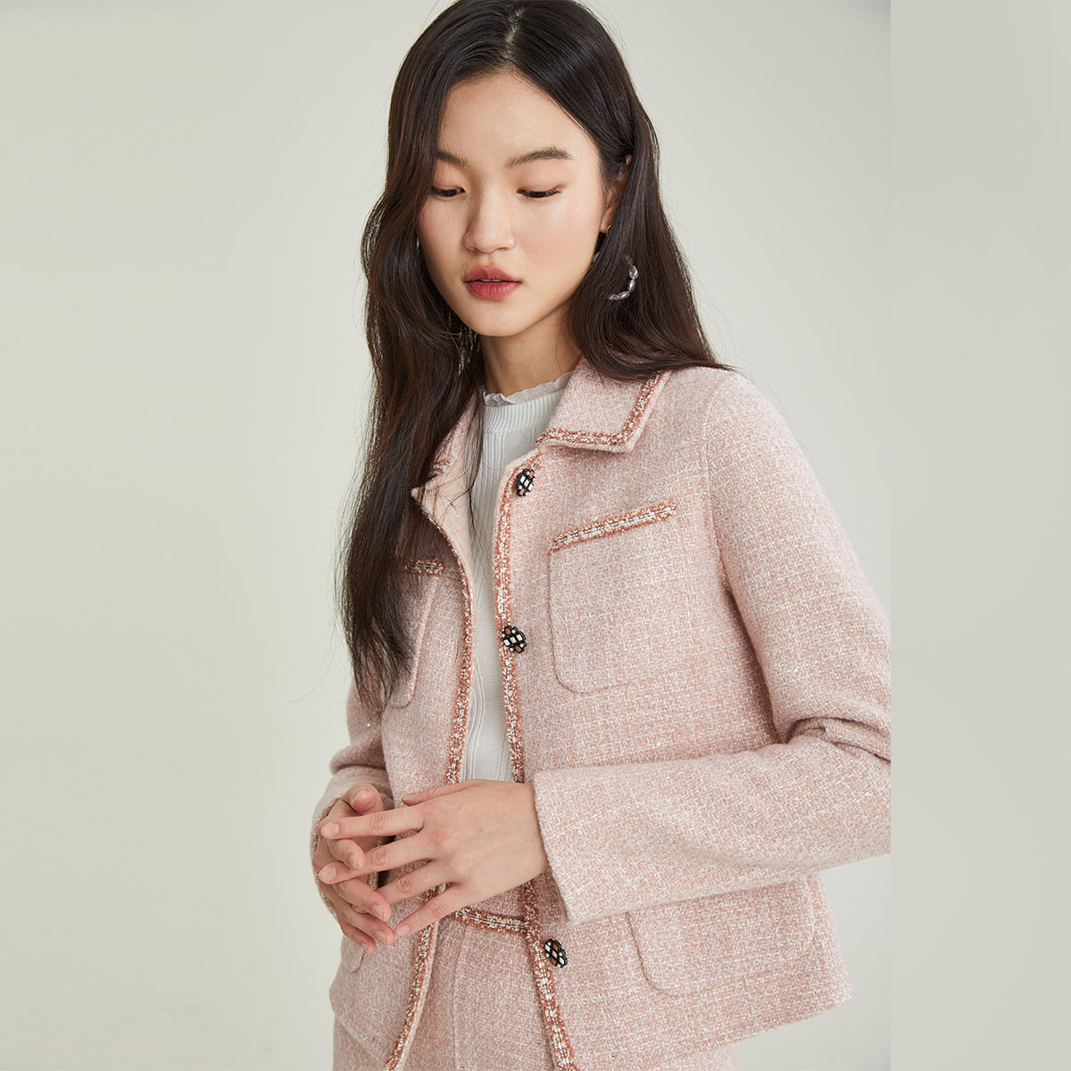 丽迪莎经典x型百搭风衣kk13w2129