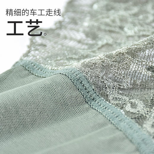 皇家丽美网纱有弹性竹炭纤维蕾丝女士内裤DK9116 商品图3
