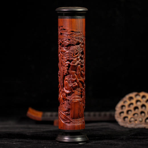 琴棋书画°大款&中款酸枝香筒 商品图1