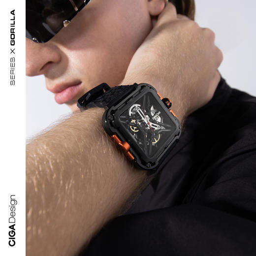 CIGA Design/玺佳 全镂空机械表大猩猩 机械表X系列 商品图5