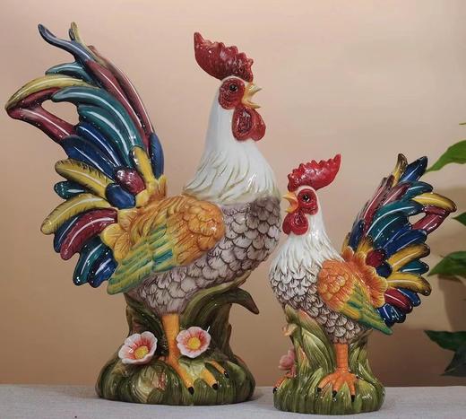 吉祥如意大吉大利摆件手彩瓷礼品装饰陶瓷工艺品新居客厅电视柜招财 商品图1