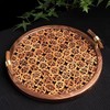 核美系列 核桃+胡桃木 核桃木双耳干泡盘实木手工切割圆型茶盘家用功夫茶具创意茶台 茶道 茶具 商品缩略图1