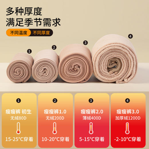 laseta兰妲秋冬发热【光腿神器】收腹提臀裸妆厚袜【天鹅绒】防勾丝连裤袜（贴身商品非质量问题不退不换）H224275158 商品图8