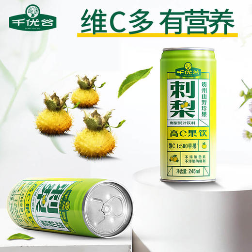 千优谷刺梨果汁饮料245ml*12罐 高C果汁饮料 无添加 商品图2