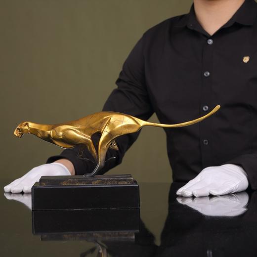 纯铜摆件超越豹子铜工艺品办公桌面摆设装饰品商务庆典礼品 豹 高档 摆件 商品图2