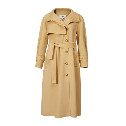 VIMAGE纬漫纪冬季新款纯羊毛长款毛呢外套过膝大衣女V1614216 商品图5