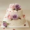 玫瑰荔枝双层鲜花蛋糕 商品缩略图0
