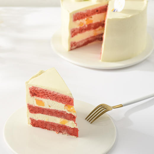（可定制无蔗糖）红丝绒水果蛋糕 / 日式云朵蛋糕系列 / 多尺寸可选 商品图1