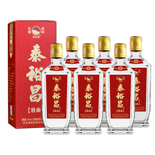 [特曲酒]52度-泰裕昌-礼盒装-浓香型白酒-500ml-6瓶整箱 商品图2