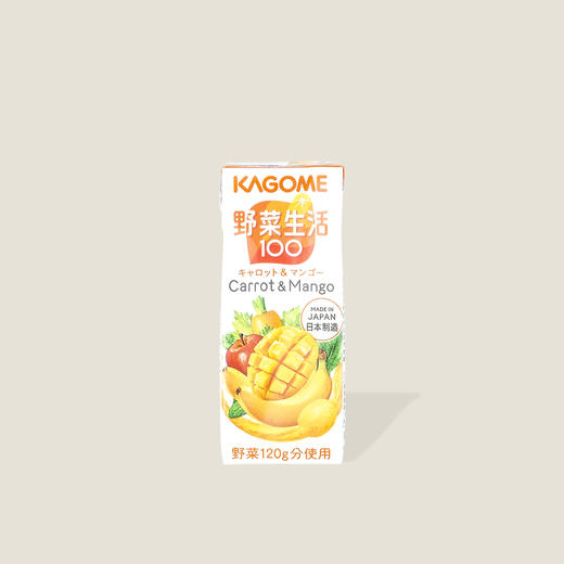 可果美野菜生活100胡萝卜和芒果风味 200ml 商品图0