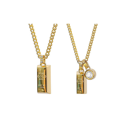 Rawness/契健 小金砖项链 商品图0