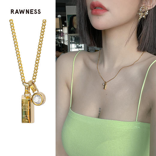 Rawness/契健 小金砖项链 商品图2