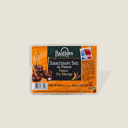 百思达核甜椒干香肠迷你块装 90g 商品图0