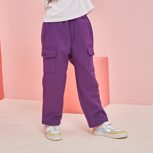 【2025反季抄底清仓】龙之涵 亲子款加绒保暖防风裤 中大童保暖裤子童装 婴幼儿A类标准 商品图5