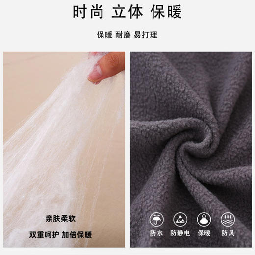 【老虎】龙之涵 儿童活力撞色加绒连帽防风衣 恒温保暖连帽防风棉服 中大童保暖上衣 A类标准 商品图10