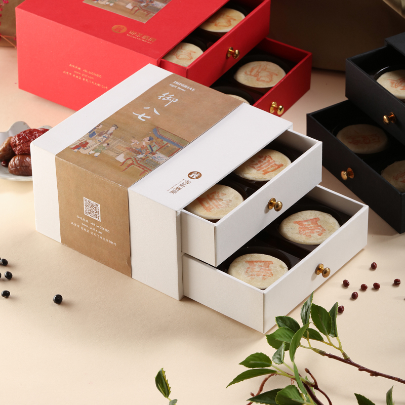 御八七 御茶膳房 送人礼品 有机糕点点心礼盒 孕妇儿童老人能吃的健康营养零食早餐 有机红豆 有机黑豆