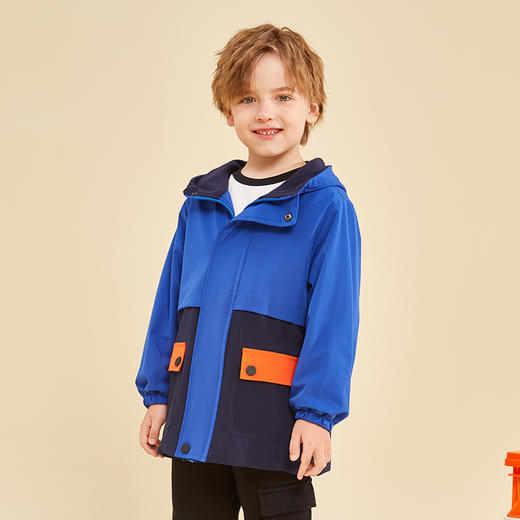 【24年特价清仓】龙之涵 亲子款儿童活力撞色恒温保暖连帽防风棉服  A类标准 商品图2