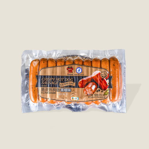 万威客脆皮热狗肠（黑椒味） 550g 商品图0