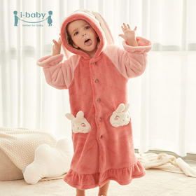 【内购】ibaby×outlast太空科技恒温牛奶绒儿童家居服可爱造型睡袍保暖卡通全家亲子装套装