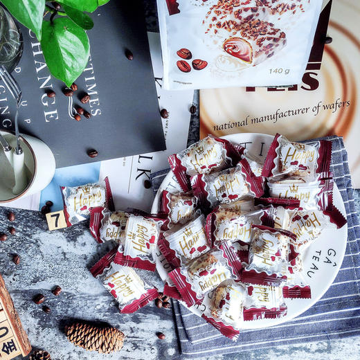 费列丝系列夹心威化140g/130g 多种口味 独立包装 真的是炒鸡好吃 150676/059446/059443/059445 商品图1