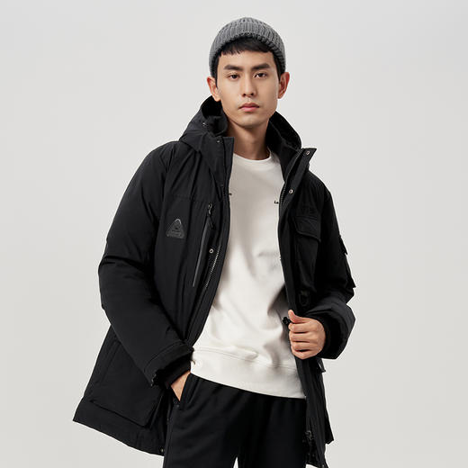 羽绒服短款男白鸭绒加厚保暖连帽秋冬季派克加厚外套6147YR1019 商品图3