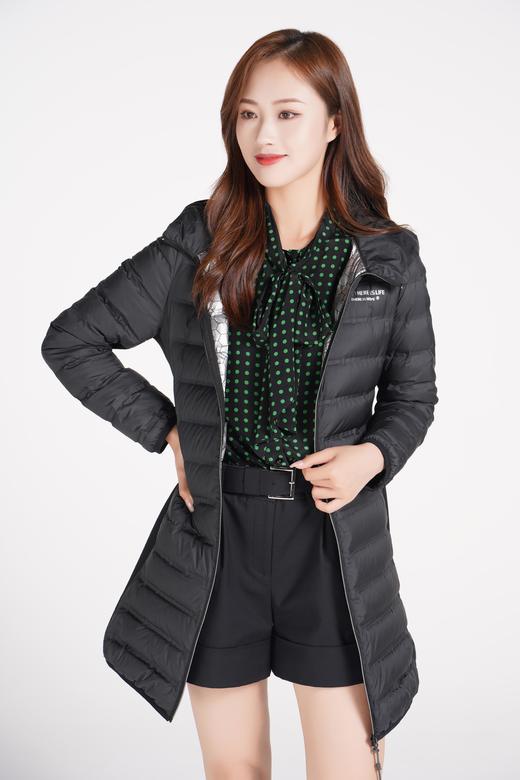 奇威 中长款连帽羽绒服0CA04171 商品图7