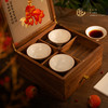 艷 湘绣  双层茶盒套装 北美胡桃木（带四杯+普洱茶） 商品缩略图1