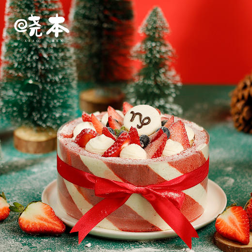 摩羯红韵｜红丝绒草莓蛋糕 商品图0