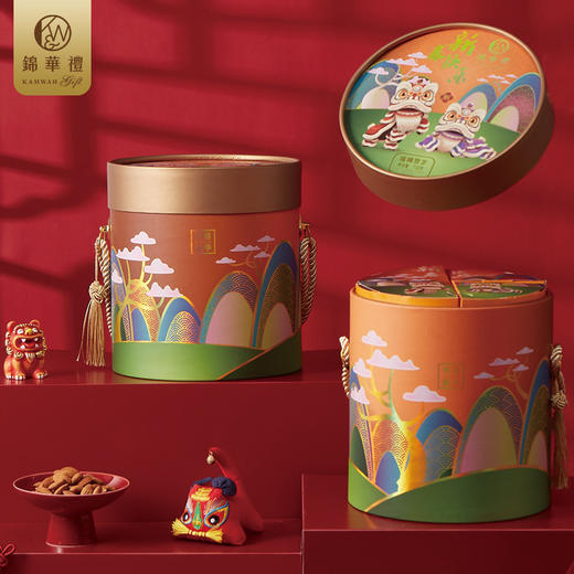 锦华瑞狮贺岁糕点礼盒710g【LY】【包邮直发】 商品图0
