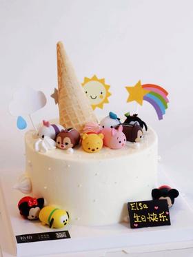 「Disney·迪士尼叠叠乐1.0」100%动物奶油（附图6寸·提前3小时预订）