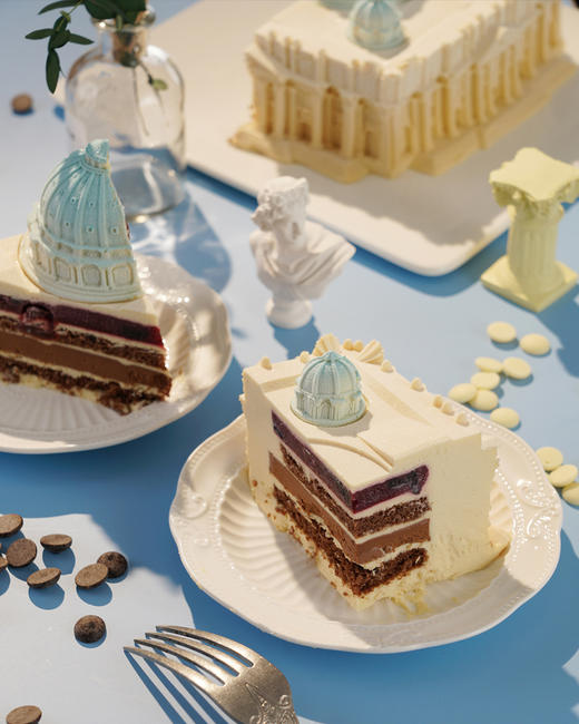 圣彼得1506-黑白巧克力樱桃慕斯生日蛋糕（3.1磅） 商品图4