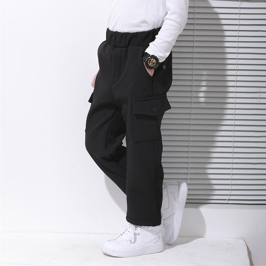 【2025反季抄底清仓】龙之涵 亲子款加绒保暖防风裤 中大童保暖裤子童装 婴幼儿A类标准 商品图3